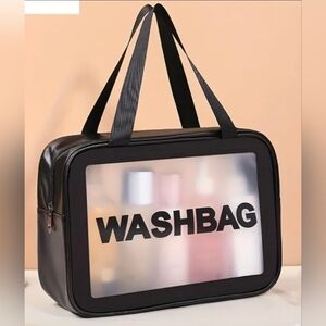✈️NEW - Large Black, Frosted Travel Washbag